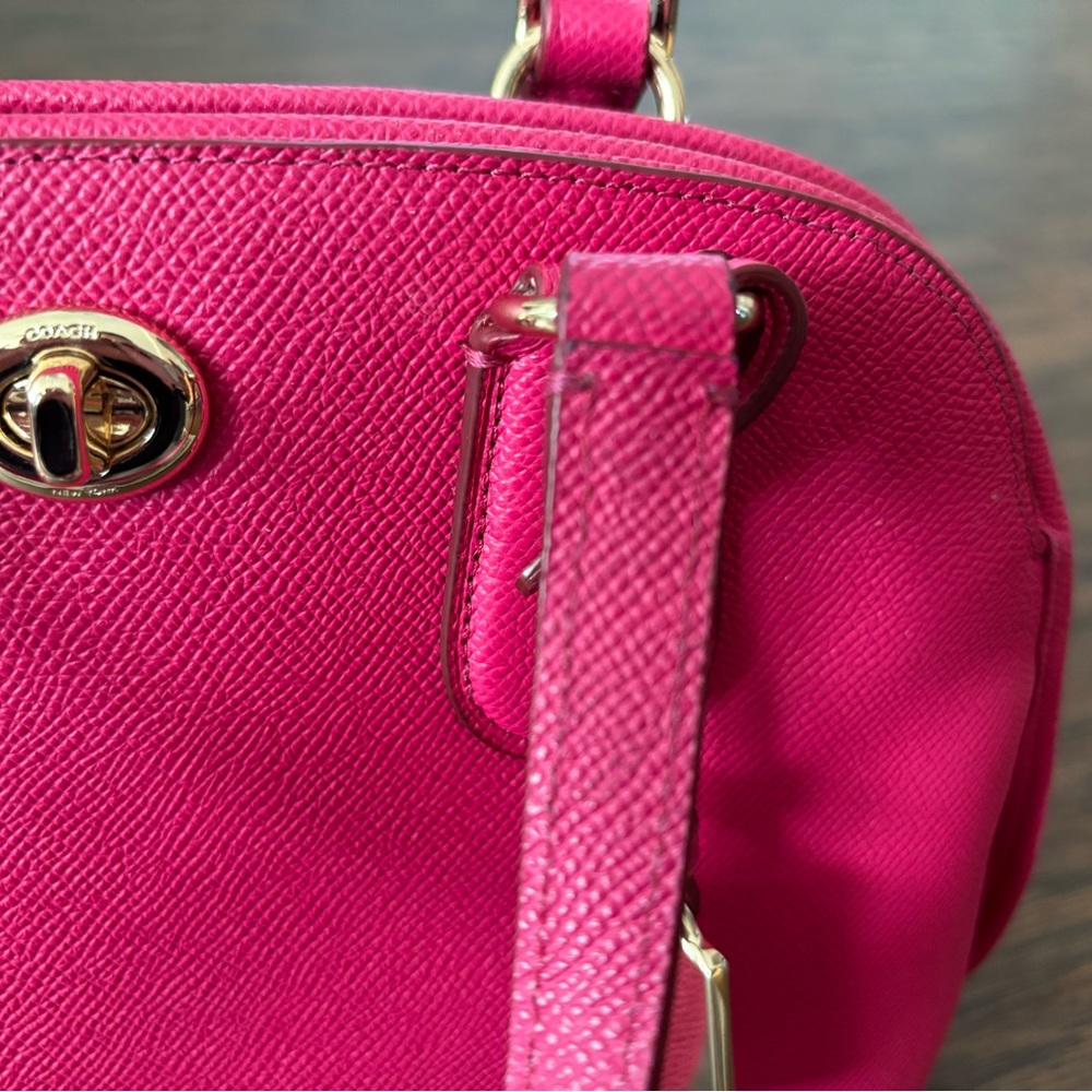 Coach Vibrant Pink Satchel - Picture 11 of 13
